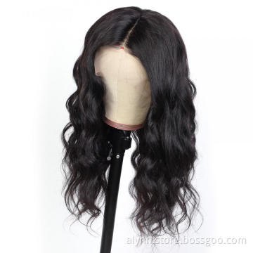 Transparent Body Wave Wig 13x4 Lace Front Wig Long Black Human Hair Wigs